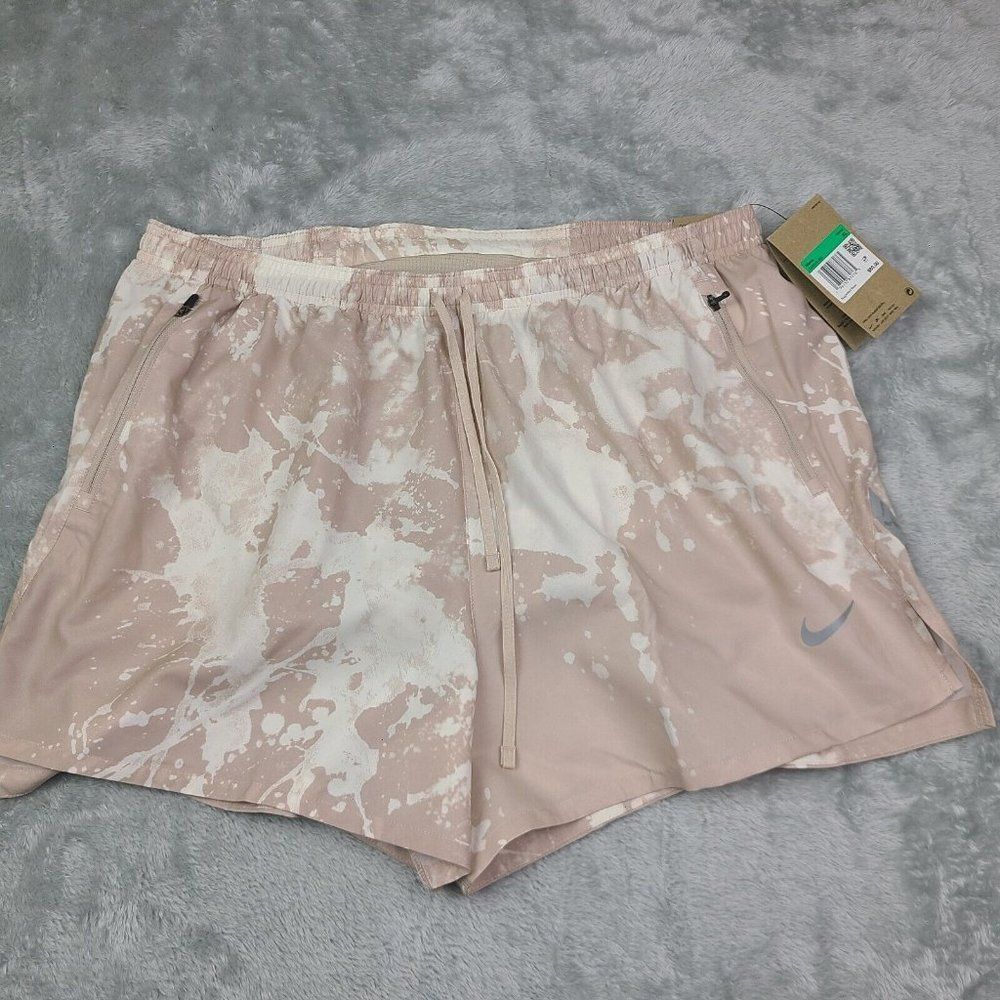 Nike Run Division Stride 4IN Running Shorts Lined XL STONE DV9272-379